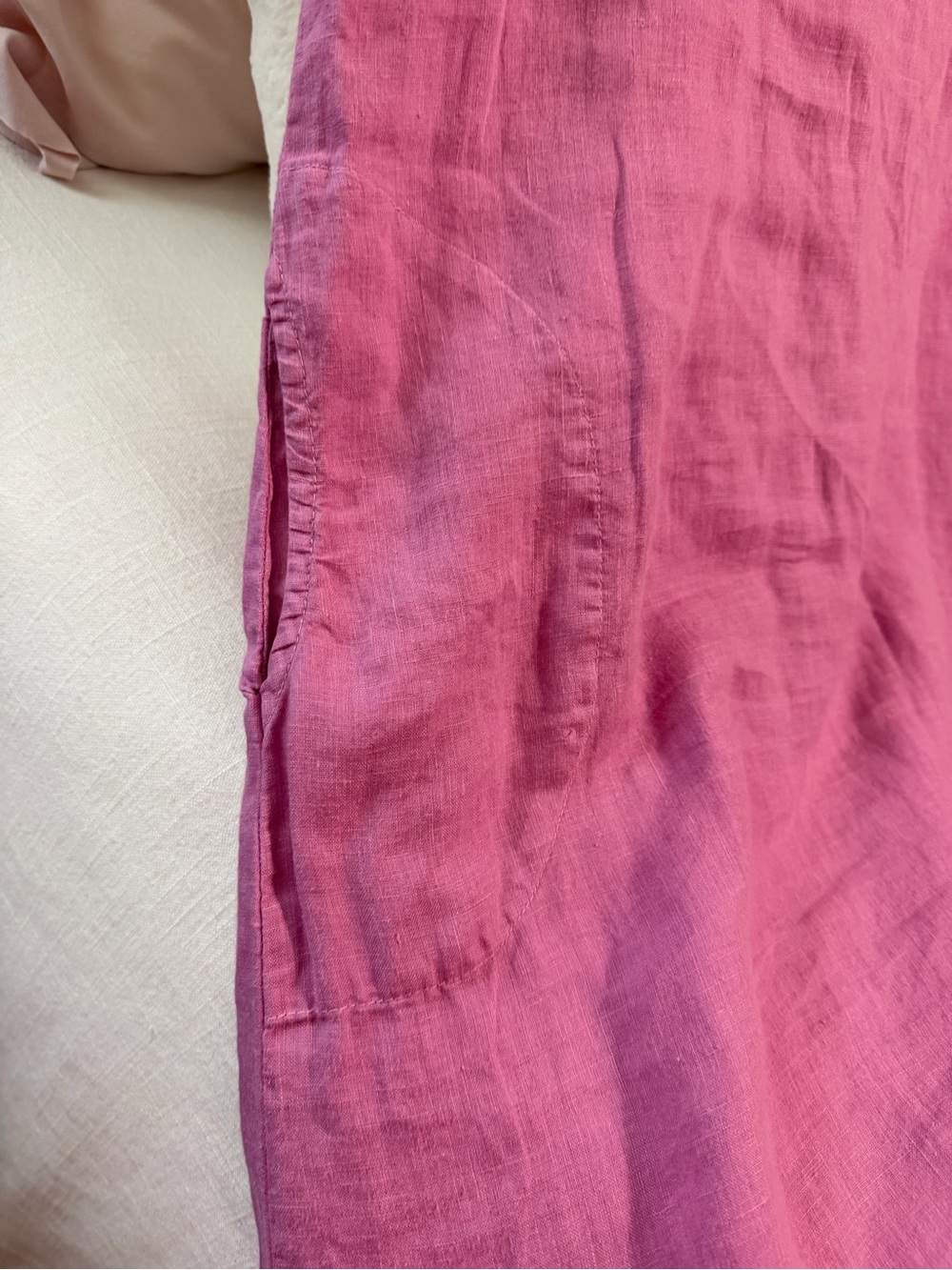 CP Shades Bree Linen Midi Dress (Snap Dragon 🐉 Pink) size XL - Picture 6 of 8